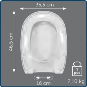 Copriwater Sedile wc per D-CODE della DURAVIT