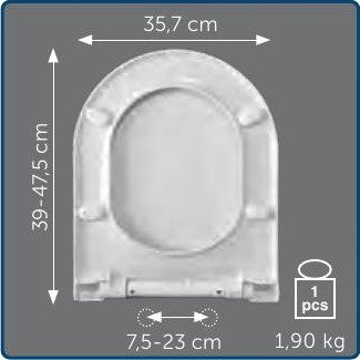 Copriwater Sedile wc per ANTAGA della EOS
