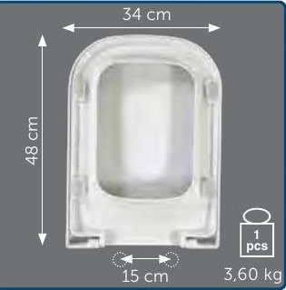 Copriwater Sedile wc per MEG (TD54) della GALASSIA