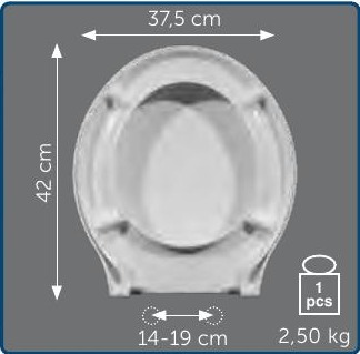 Copriwater Sedile wc per PAESTUM della GLOBO