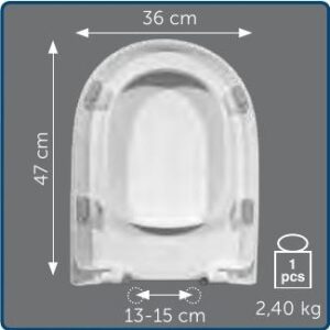 Copriwater Sedile wc per ABC della HIDRA