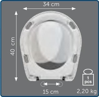 Copriwater Sedile wc per NORMAL 48 della AXA