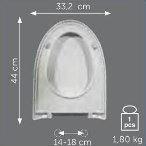 Copriwater Sedile wc per POP della CIELO