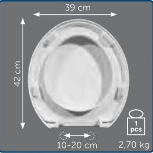 Copriwater Sedile wc per FULL 48 della AZZURRA