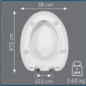Copriwater Sedile wc per CLASS 05 della AZZURRA