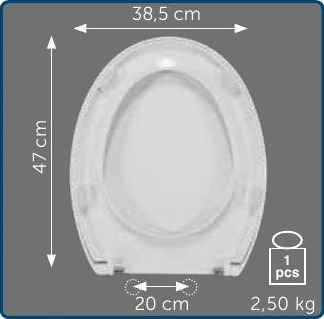 Copriwater Sedile wc per FULL56 della AZZURRA