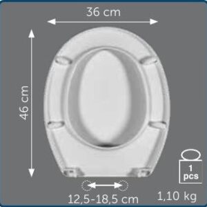 Copriwater Sedile wc per CALYPSO della VITRUVIT
