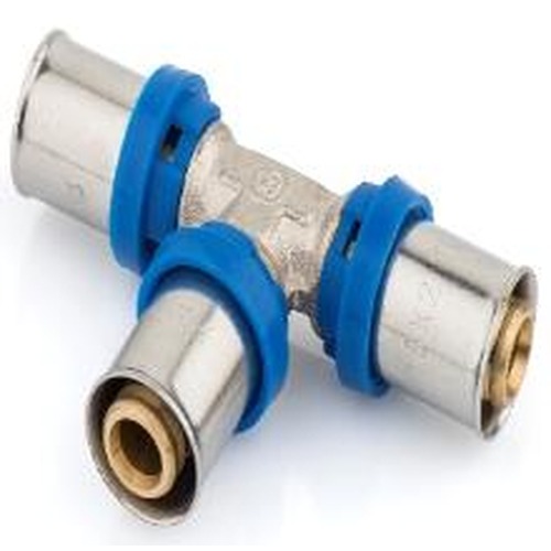 Raccordo T a pressare prof. multipinza